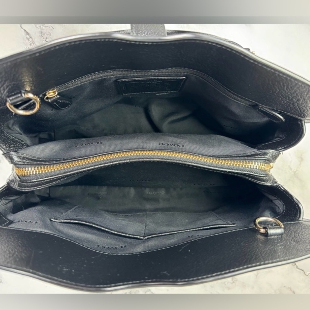 Coach Mercer black pebbled grain leather - Picture 6 of 9